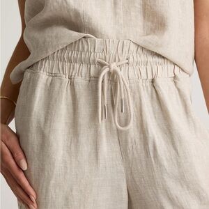 Quince 100% European Linen Wide Leg Pants women’s small 26 inseam